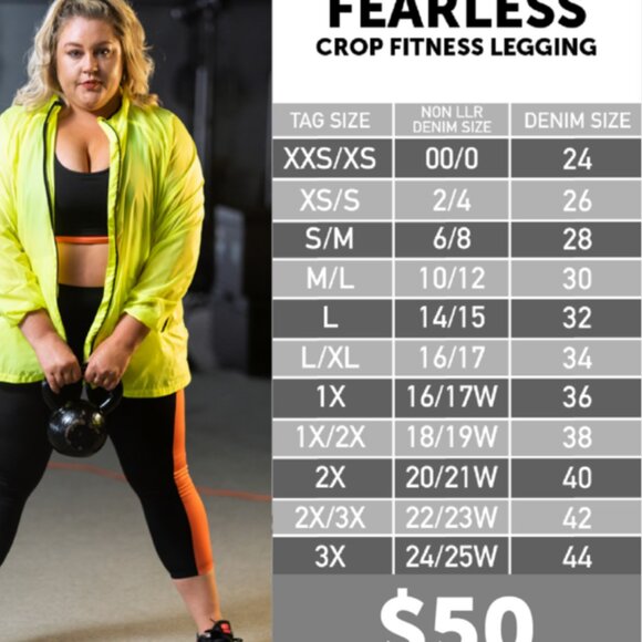 Like NEW LuLaRoe Fearless Leggings - Picture 8 of 9